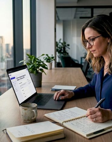 Un agent intelligent en pleine activité dans son environnement de bureau.