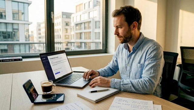 Un professionnel qui intègre l’intelligence artificielle générative dans son quotidien au bureau